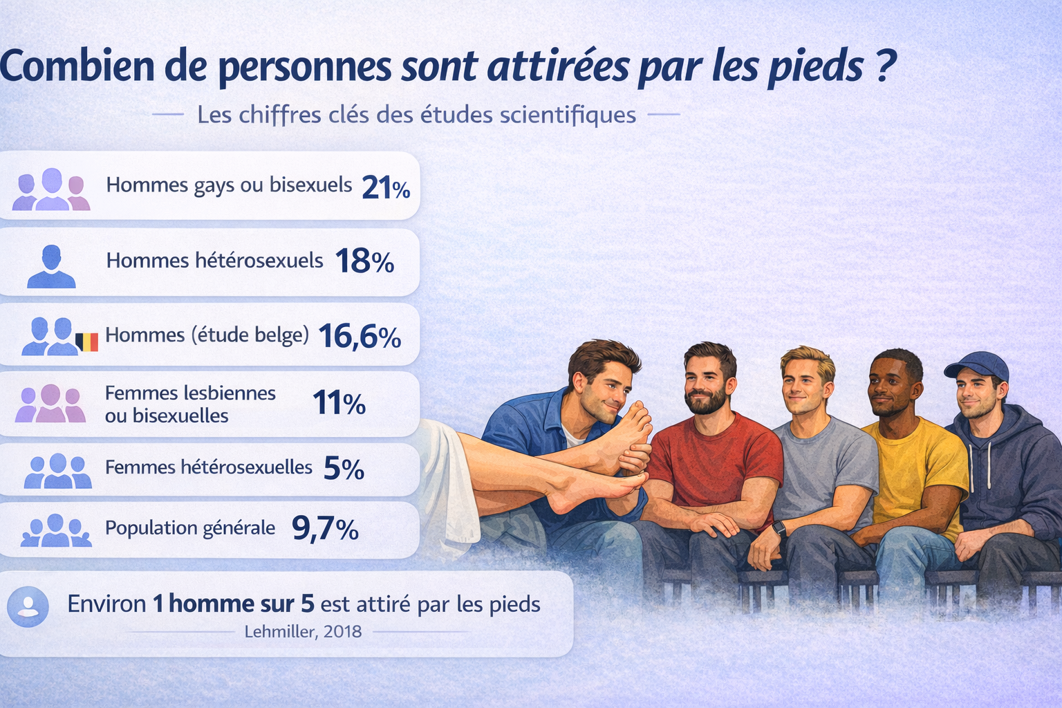 Statistiques et chiffres sur la prévalence du fétichisme des pieds